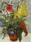 Vincent Van Gogh Wild Flowers and Thistles in a Vase oil painting artist